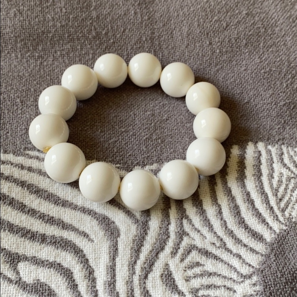 Nature tridacna beads bracelet 14mm